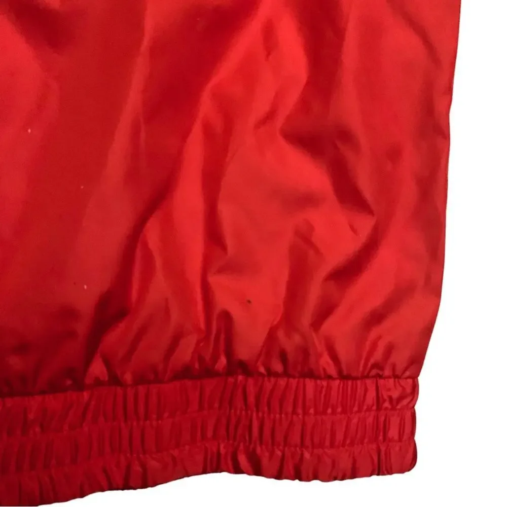 Disney Mickey Mouse Americana Windbreaker Hooded Rain Jacket Red Blue USA 250